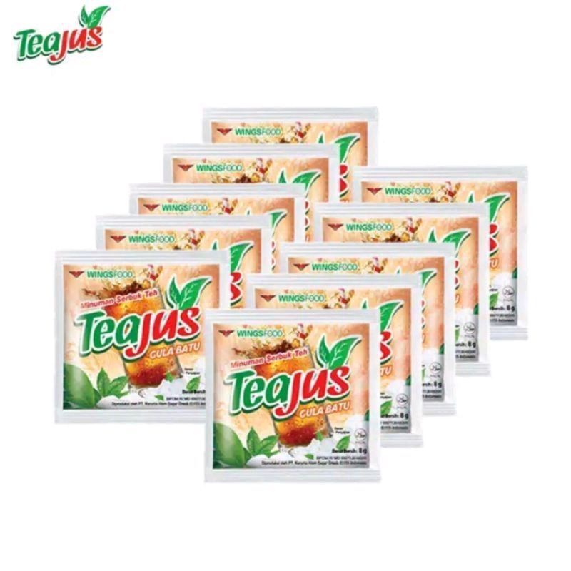 Tea Jus Minuman Serbuk Teh All Varian 1 Renceng isi 10 Pcs