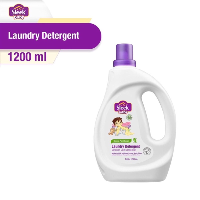Sleek baby laundry detergent 1200ml / sleek baby laundry detergent 500ml