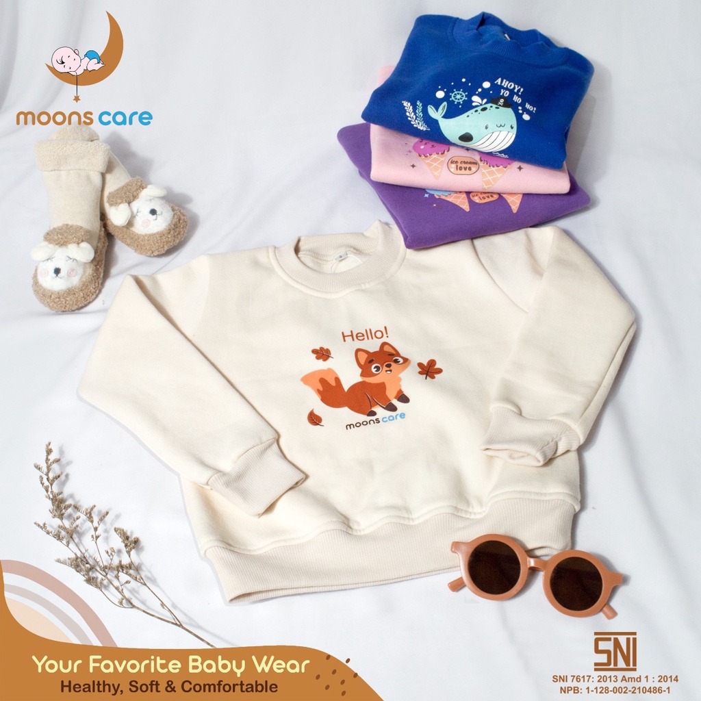 moons care Sweater Anak Fleece Animal Series Hoodie anak jaket anak sweater anak hoodie anak laki laki hoodie anak perempuan jaket Jaket Bayi Rajut Baju cardigan rajut bayi Baju bayi Jaket bayi rajut cardigan bayi baju rajut hoodie Sweater Korea Anak Mode