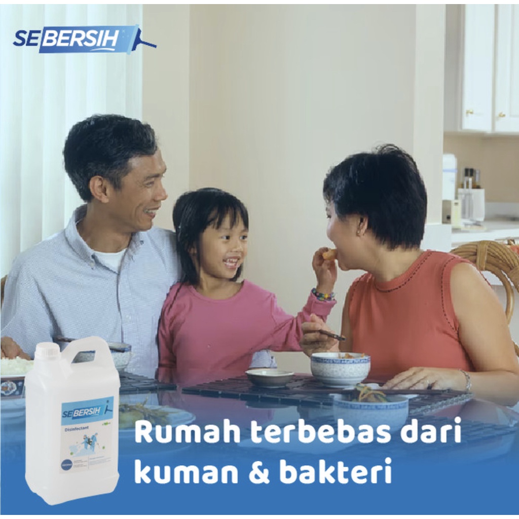 SEBERSIH Disinfektan Konsentrat 5 Liter Izin Kemenkes RI