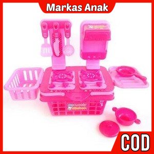 Mainan Anak Anak Umur 3 4 5 6 7 Tahun Hadiah Anak My Lovely Kitchen Set, Alat Masak Dapur Murah