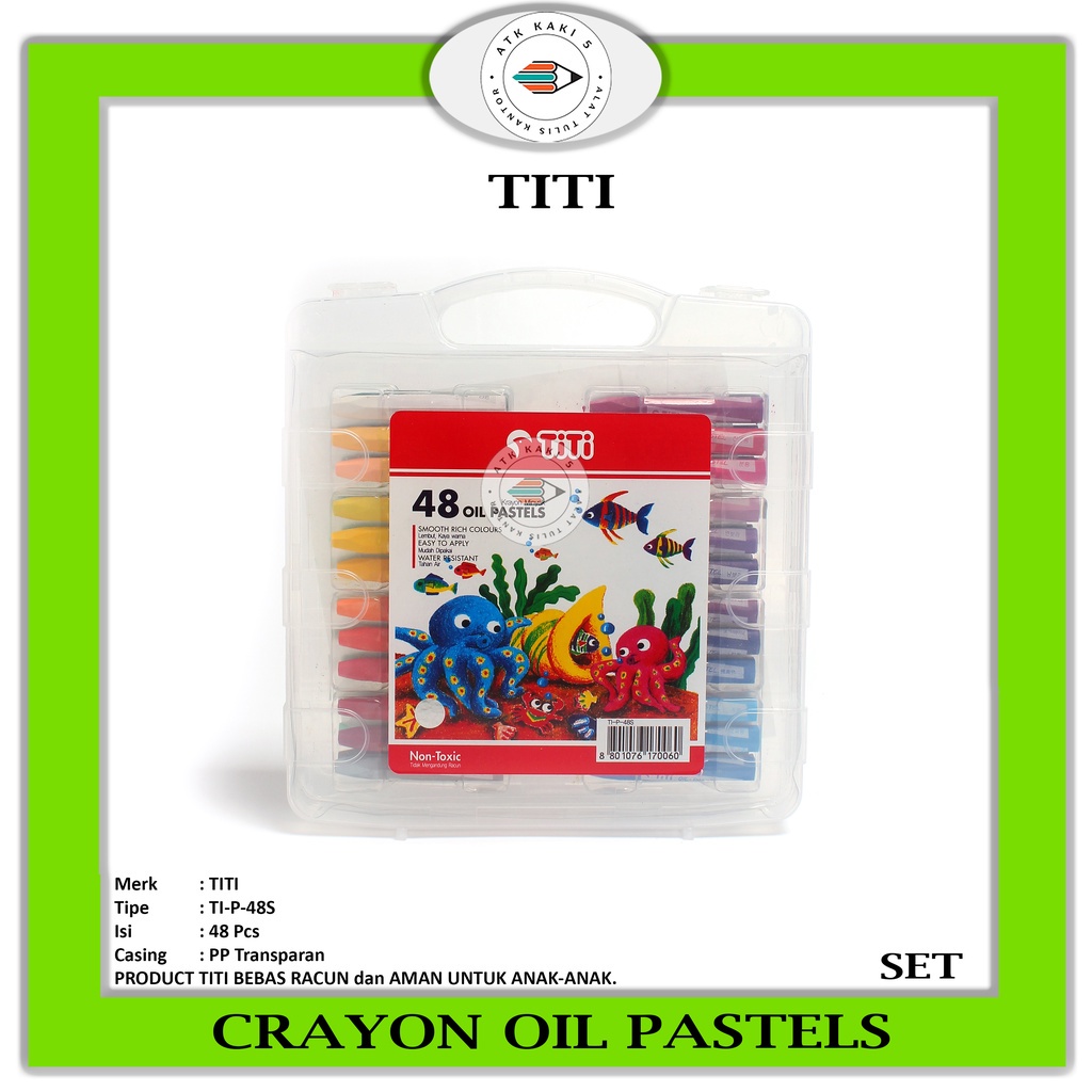 

TITI - Oil Pastel 48 Color TI-P-48S - Krayon Minyak - Set