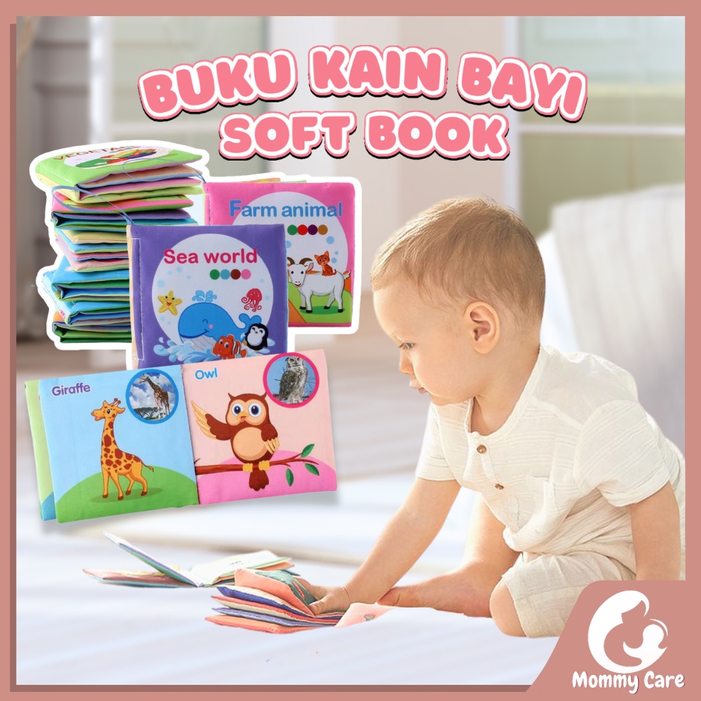 MOMMYCARE SOFTBOOK BUKU BANTAL MAINAN BAYI BUKU BAYI SOFT BOOK BUKU KAIN BUKU BANTAL EDUKATIF