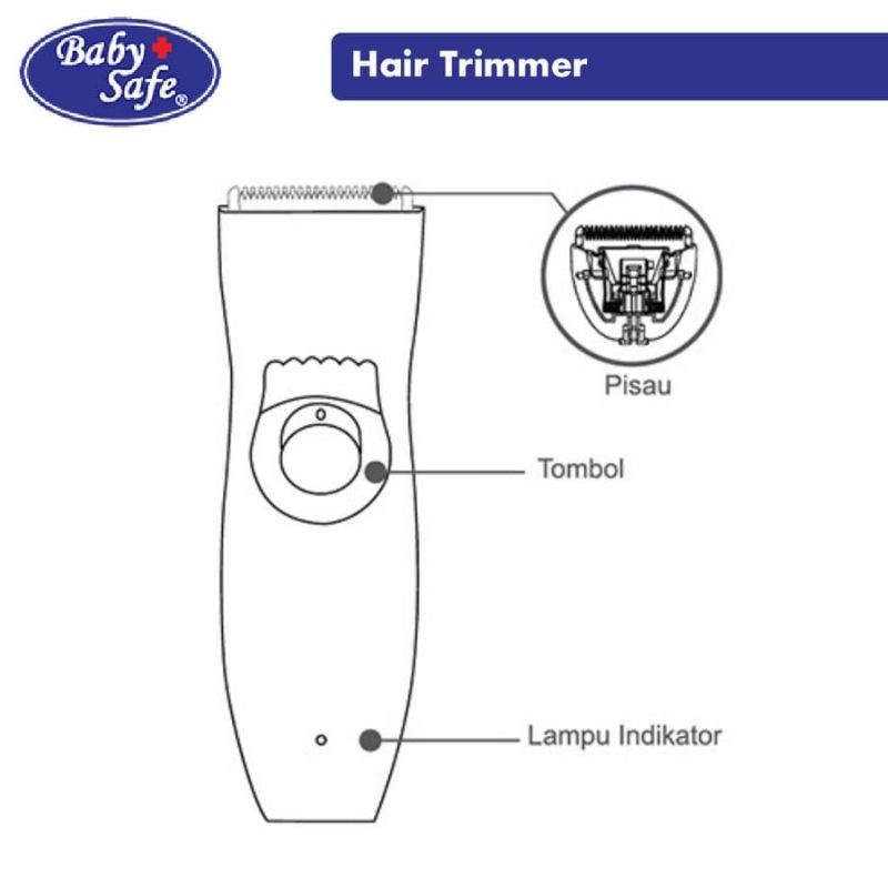 Hair Trimmer Baby Safe - Alat Cukur Rambut Bayi Ht001