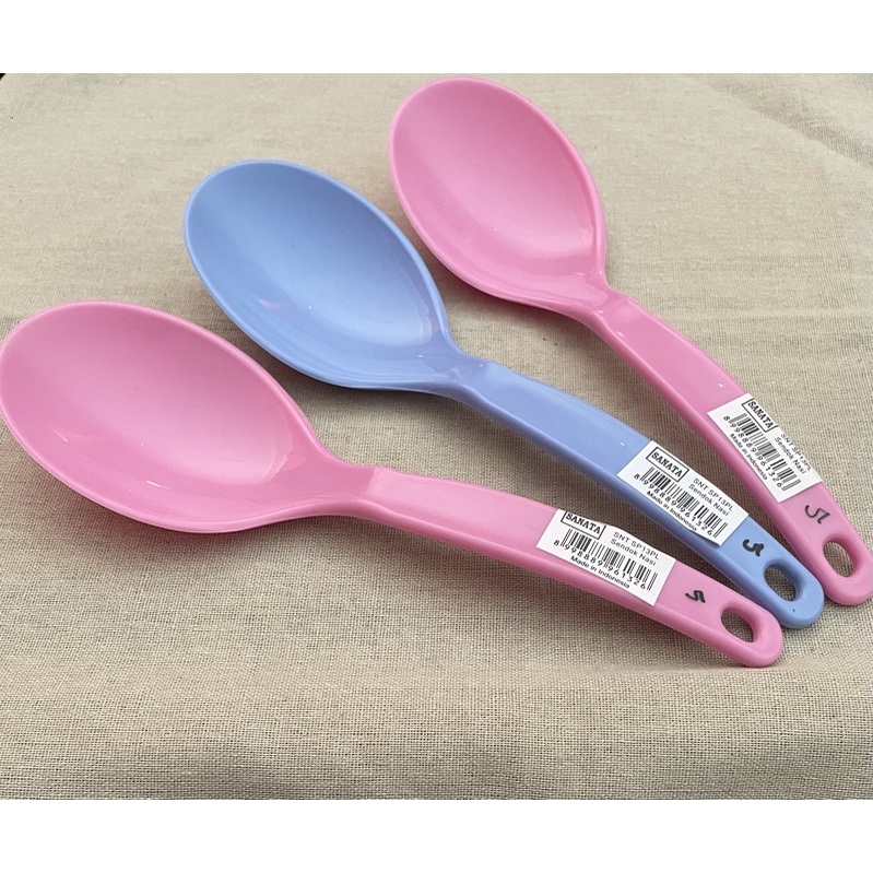 Centong Entong Nasi Plastik Tebal Warna Pastel Sanata