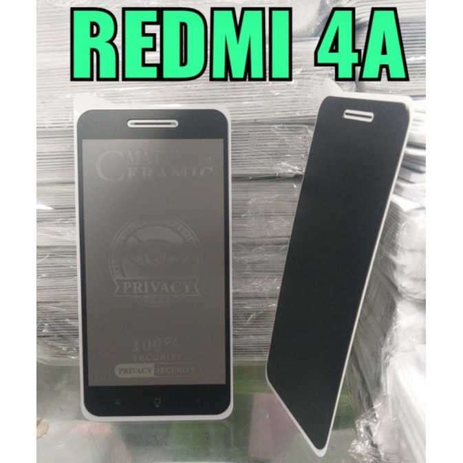 TEMPERED GLASS CERAMIC MATTE PRIVACY ANTI SPY REDMI 4A