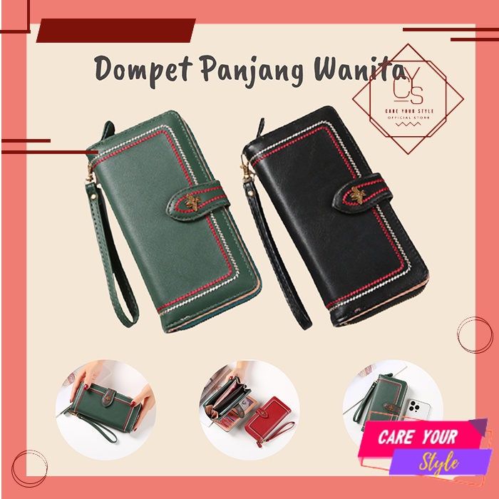 CYS Dompet Panjang Wanita Dompet Import Wanita Cantik Dompet Wanita Fashion Kekinian D67