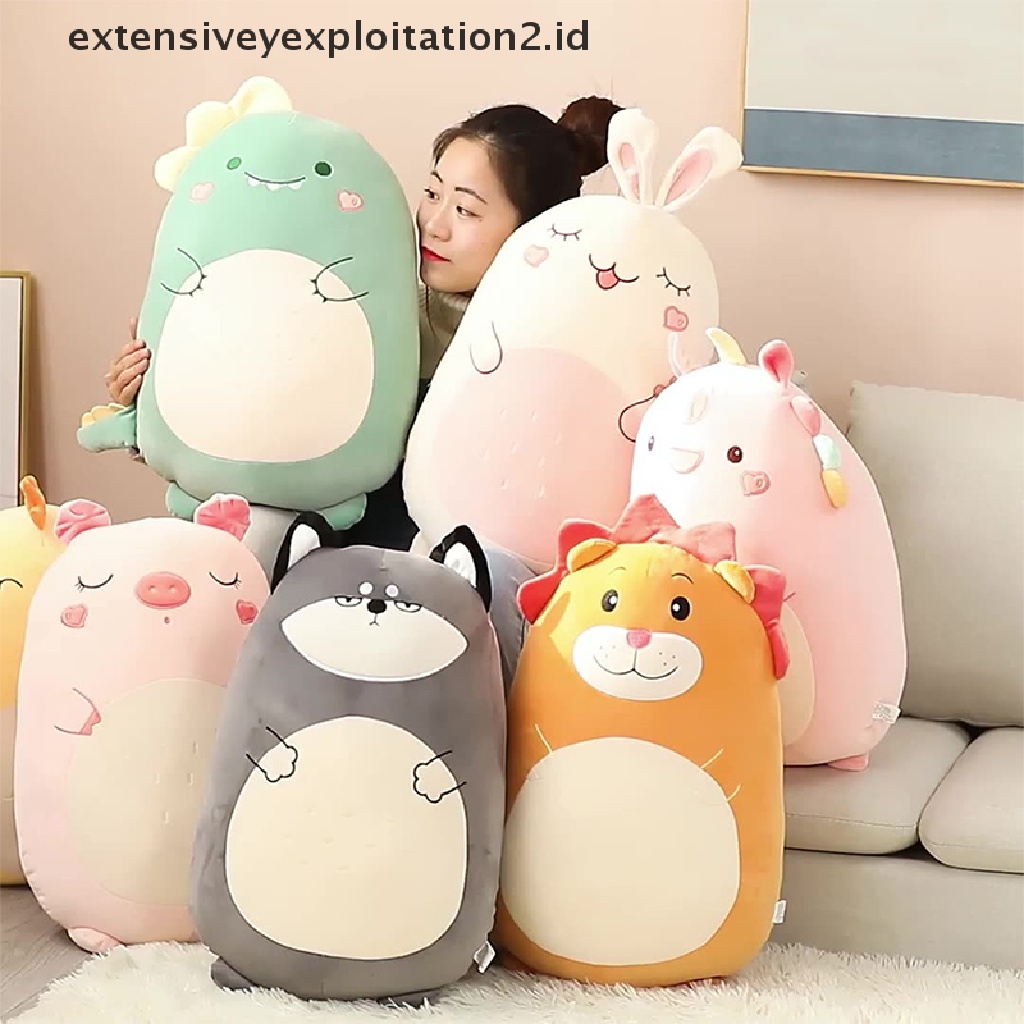 Mainan Boneka Bantal Stuffed Plush Hewan Dinosaurus / Singa Kawaii