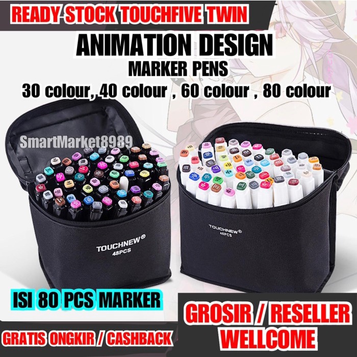 

TouchFive Marker / Twin Marker Sketsa Drawing /Animation Sketsa Marker