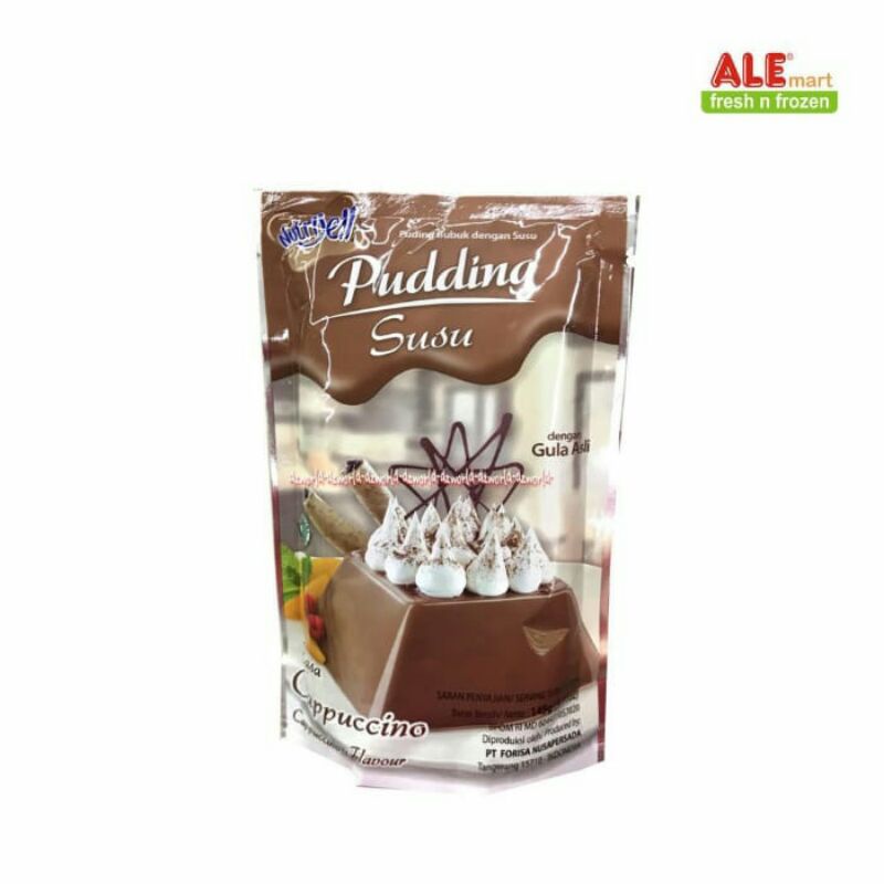 

Nutrijell cappuccino pudding susu 145gr, nutrijell pudding susu capuccino