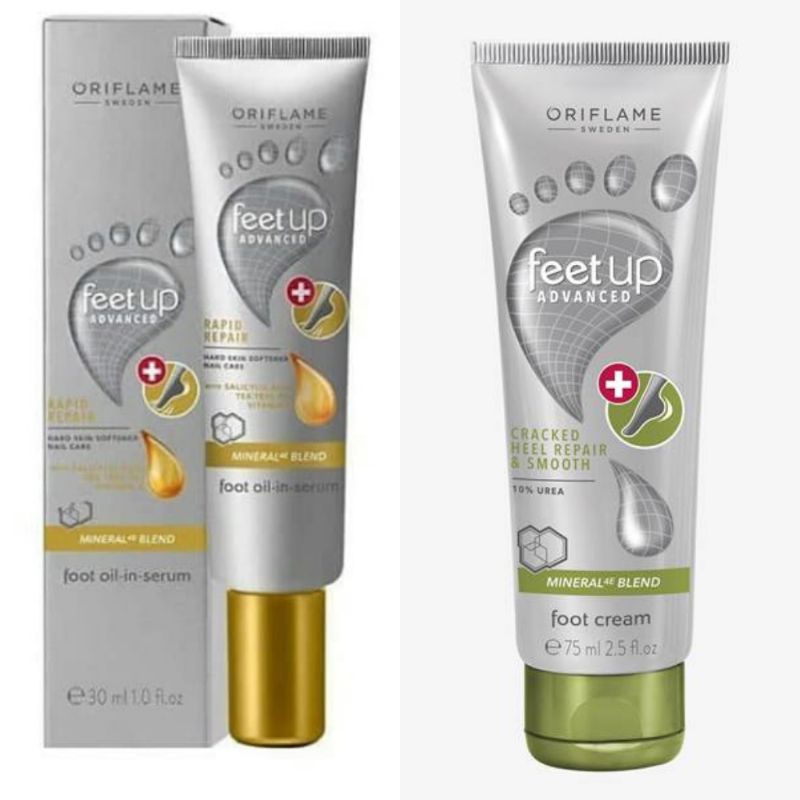 Feet Up Advanced Rapid Repair Foot Oil-in-Serum//Feet Up Advanced Cracked Heel Repair &amp; Smooth Foot Cream