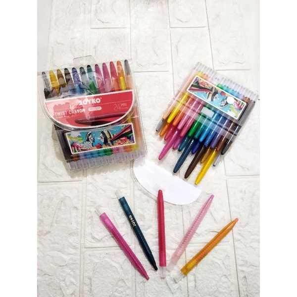 

kRAYON PUTAR JOYKO isi 24 panjang