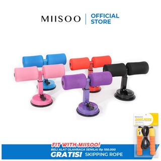 MIISOO Yoga Alat Sit Up Bench Fitness Gym Alat Bantu Olahraga Penahan Pegangan Kaki Sit Up Bar
