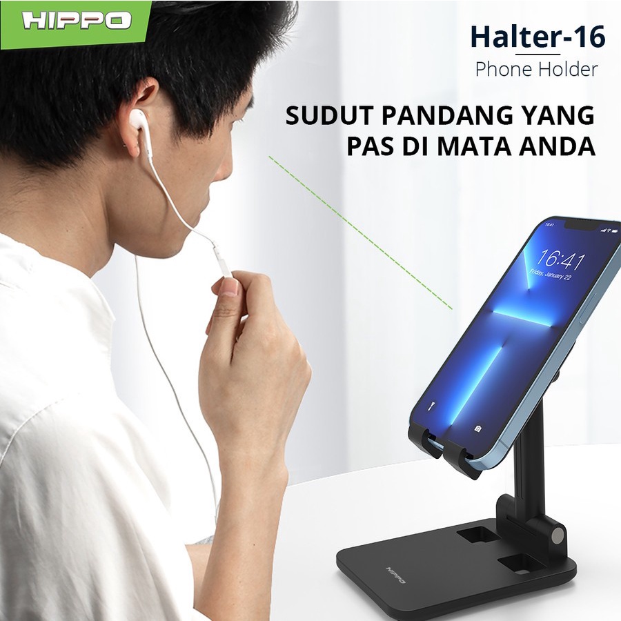 Hippo Halter 16 Foldable Phone Holder Anti slip &amp; Anti Scratch