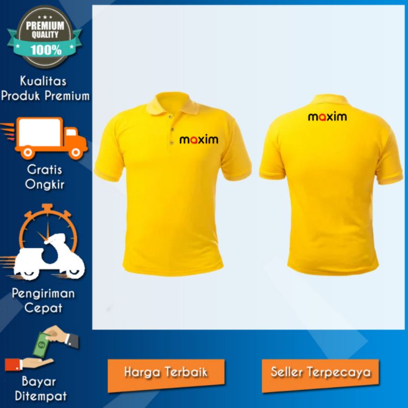 Kaos Tshirt Baju Kerah Distro MAXIM DRIVER Custom Indonesia