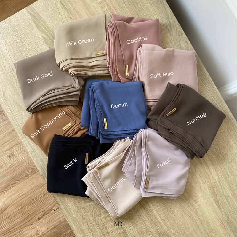 ZARA BASIC SQ MIRACHOLECCT (Hijab square bahan cerruty Import)