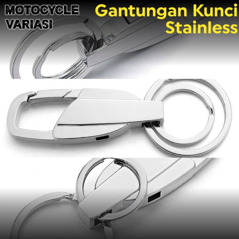 Gantungan Kunci Stainless Carabinal Nmax Adv 160 Pcx 160 Vario 160 Scoopy Fazzio Aerox Universal