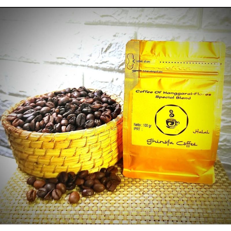 

KOPI BUBUK GHINOFA COFFEE OF MANGGARAI-FLORES SPECIAL BLAND 100gr TERMUARAH TERBAIK 100% ORIGINAL KHAS NTT