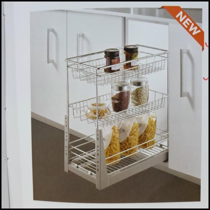 Promo Vitco Sc 29023 Sm Slow Motion Rak Kitchen Set Piring Serbaguna 3 Susun