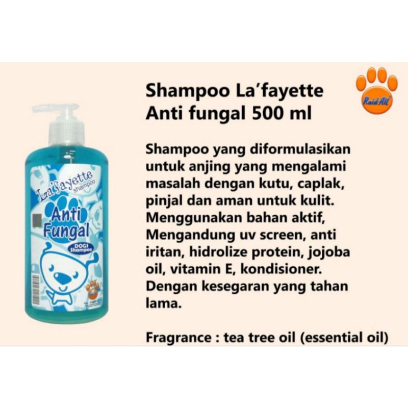 shampo dog LA'FAYETTE 500ml sampo premium anjing lafayette