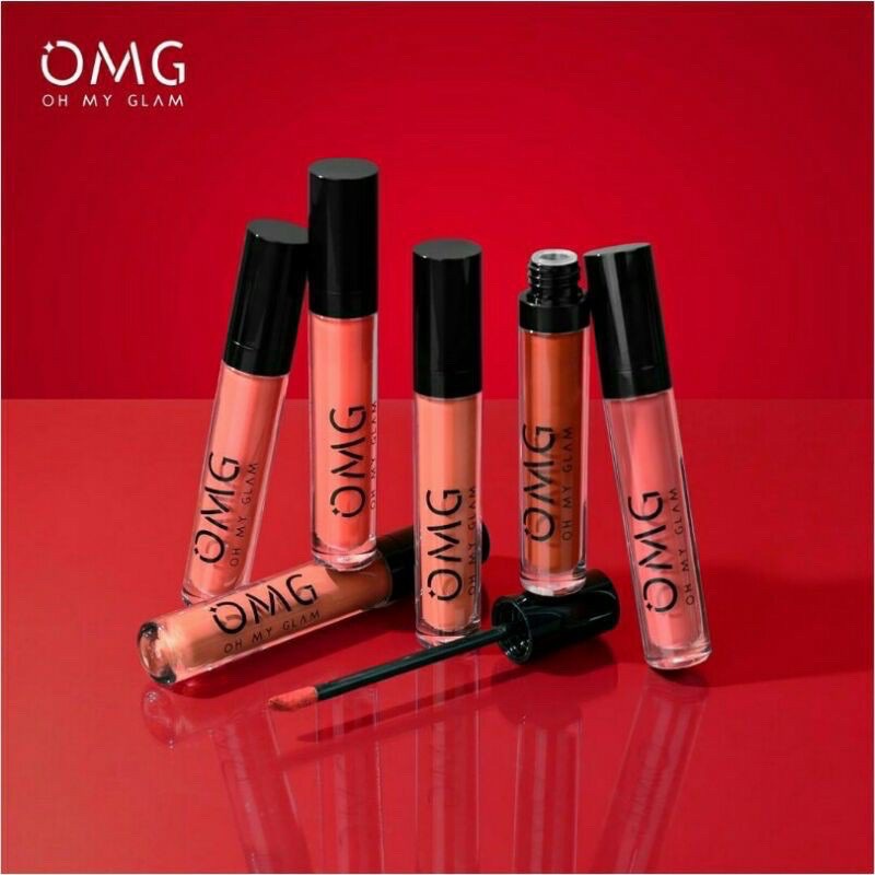 OH My Glam Matte Kiss Lip Cream | OMG/Lipstick/Lipstik/Liquid/Cair/Lip Matte/Lips Liquid/Mousse