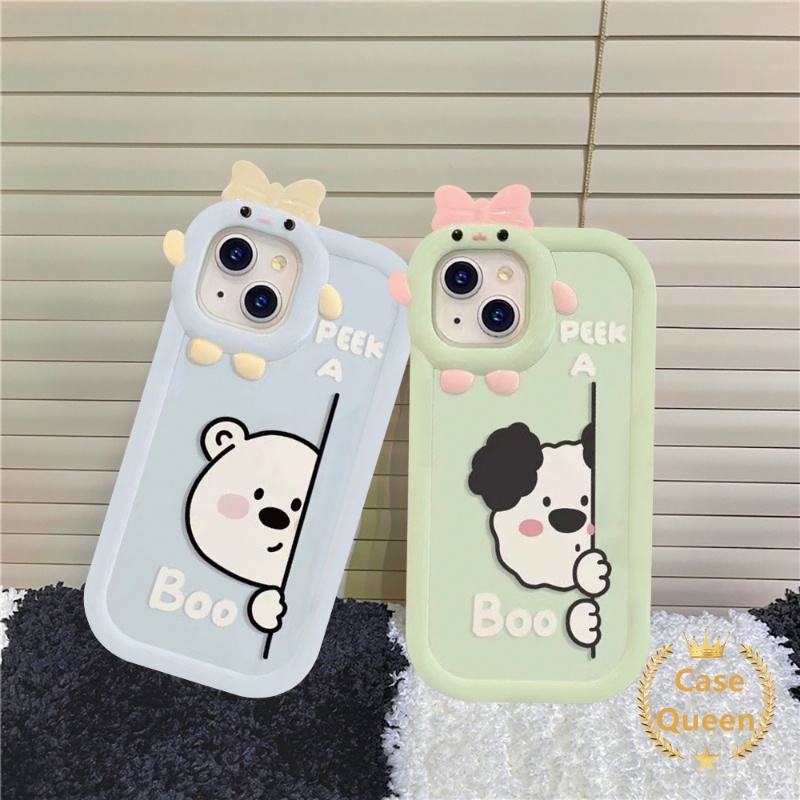 Casing OPPO A17 A15 A12 A95 A77 A54 A57 A77s A16K A16 A76 A55 A96 A3s A5s A7 A74 A16E A53 A31 A5 A9 A52 A9 7Z Aboo 3D Case Lensa Desain Monster