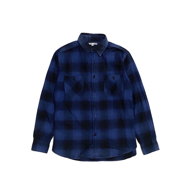 FLANNEL UNIQLO VETERANO BLUE/BLACK SECOND