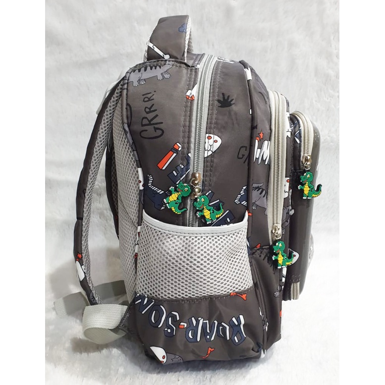 PROMO Tas Ransel Anak Sekolah Laki laki TK - SD Kantung Ajaib Gambar DINO Dinosourus dan Jagoan Super Bintang EMBOS TIMBUL ( Star 10&quot; - 13&quot; ) Pilihan Varian