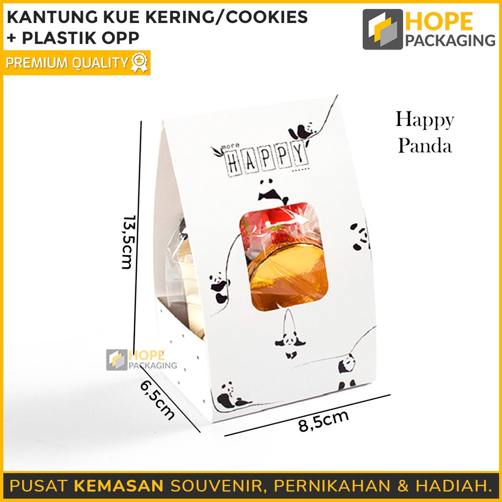 [ ISI 5 PCS ] Kantong kue kering / cookies + plastik opp