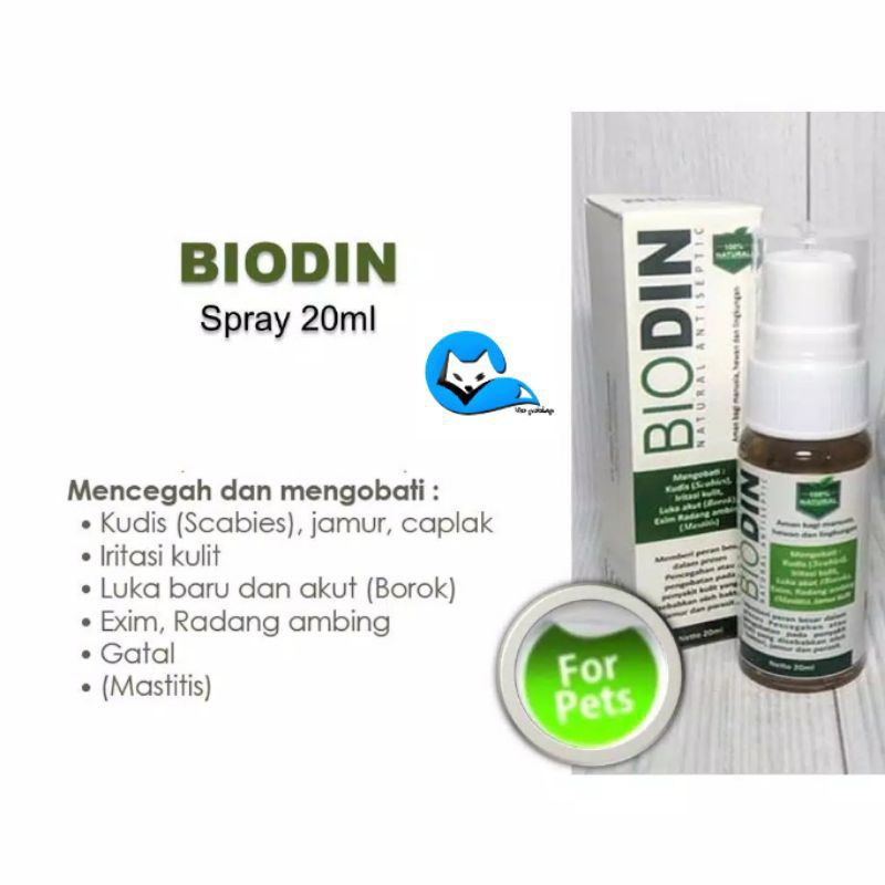 Biodin spray / Biodin 20ml spray / Obat scabies