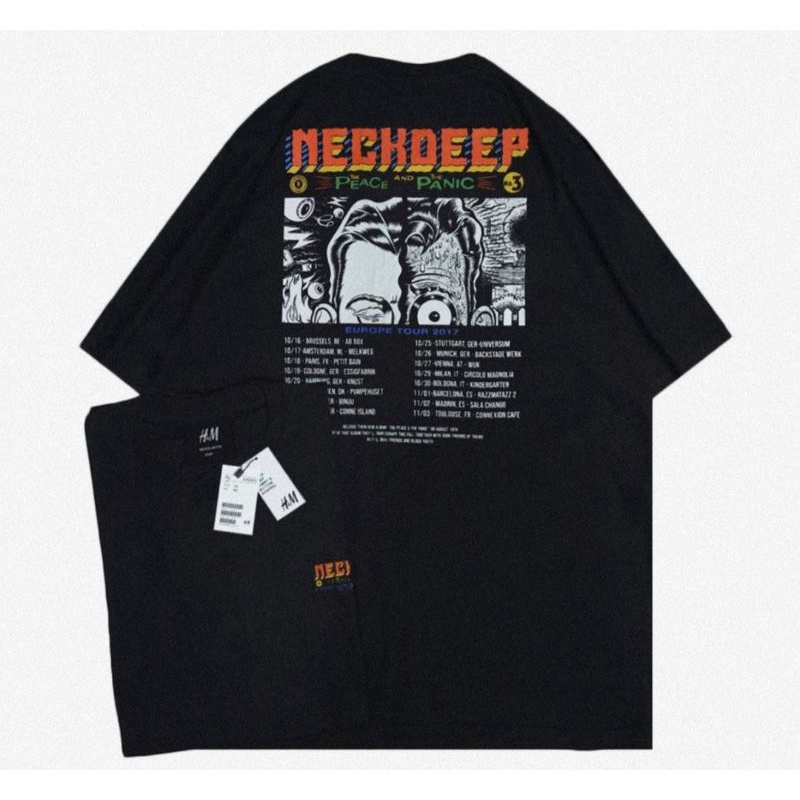 (COD)T SHIRT NECKDEEP V2 BLACK TERMURAH/kaos neckdeep/baju neckdeep