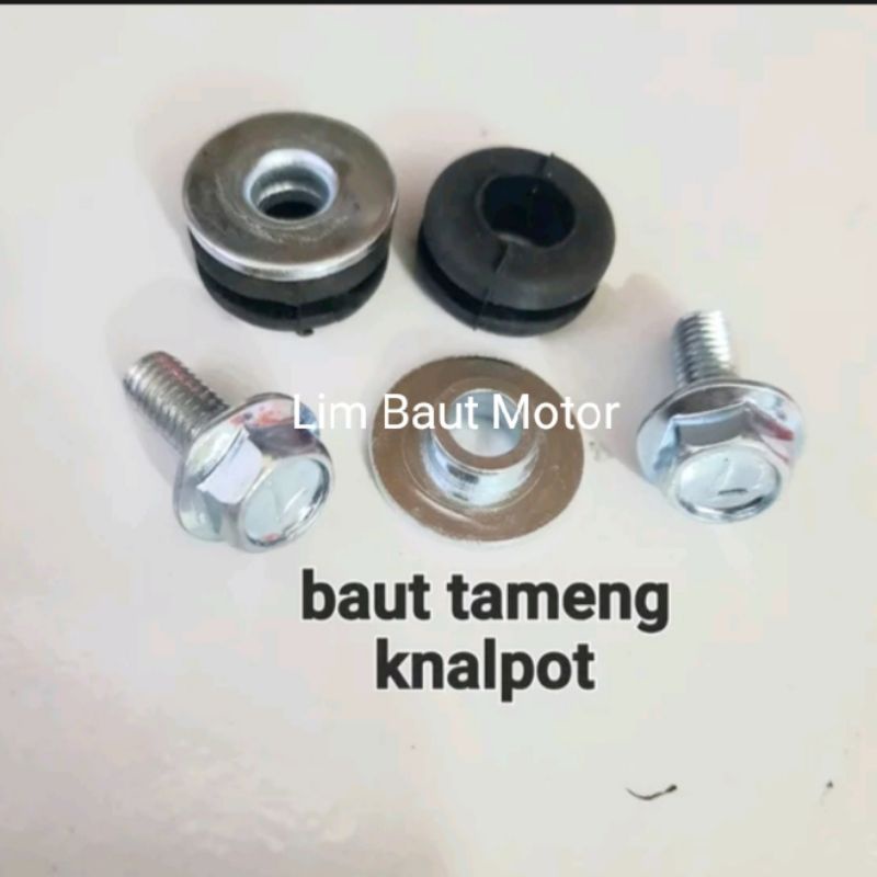 karet baut tameng knalpot isi 2set