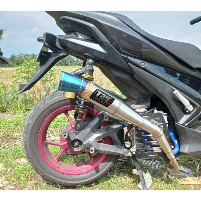 Knalpot Racing TZM project Sunmori Samloong Aerox Old dan lexi