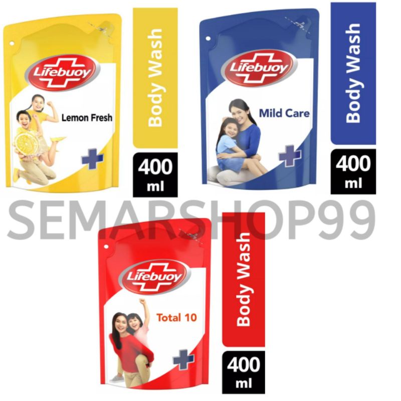 LIFEBUOY Sabun Mandi Cair 450ml &amp; 400ml