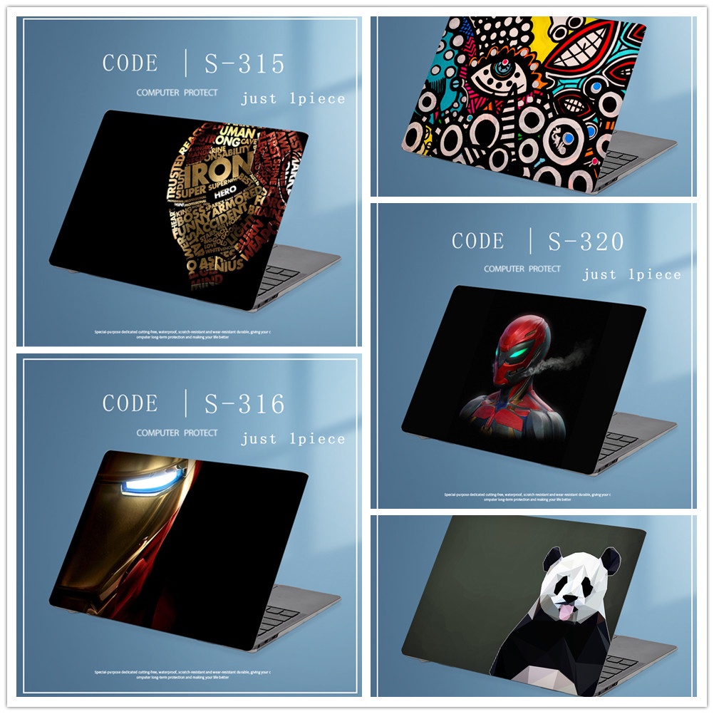 1pc Universal Bebas Potong COD Custom Stiker Kulit Laptop Untuk ACER NITRO AN515 SWIFT5 SF315 14 &quot;15.6&quot; Notebook Komputer Decal Game Iron-Man Avengers Theme Designs Covers