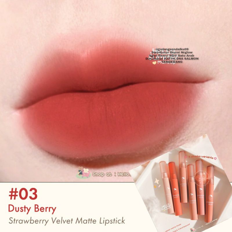 LIPSTIK WATERPROOF - LIPGLOS - LIPSTIK TAHAN LAMA DAN RINGAN - LML 1044-Berry 03