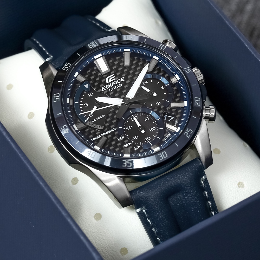 Jam Tangan Pria Casio EDIFICE EQS-930BL-2AVUDF Original