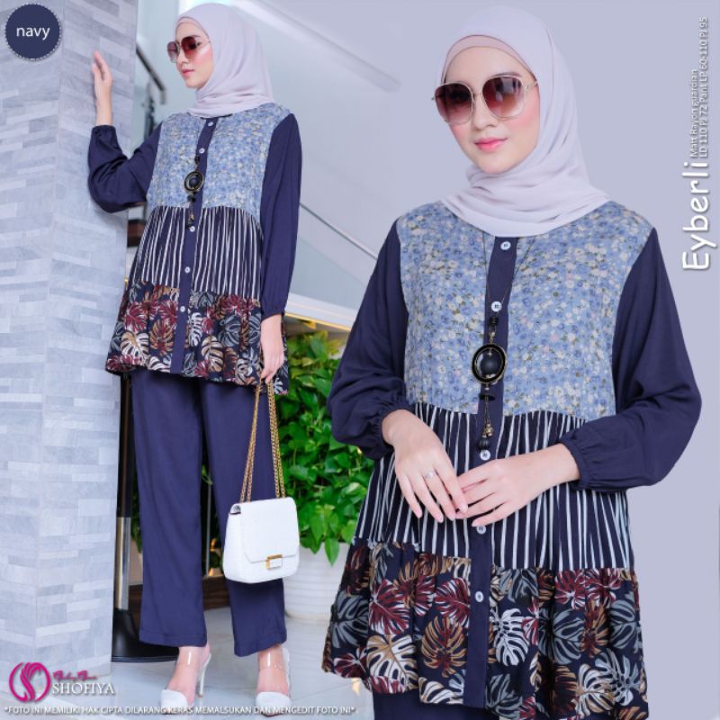 EYBERLI BY SHOFIYA SET WANITA ATASAN CELANA TERBARU