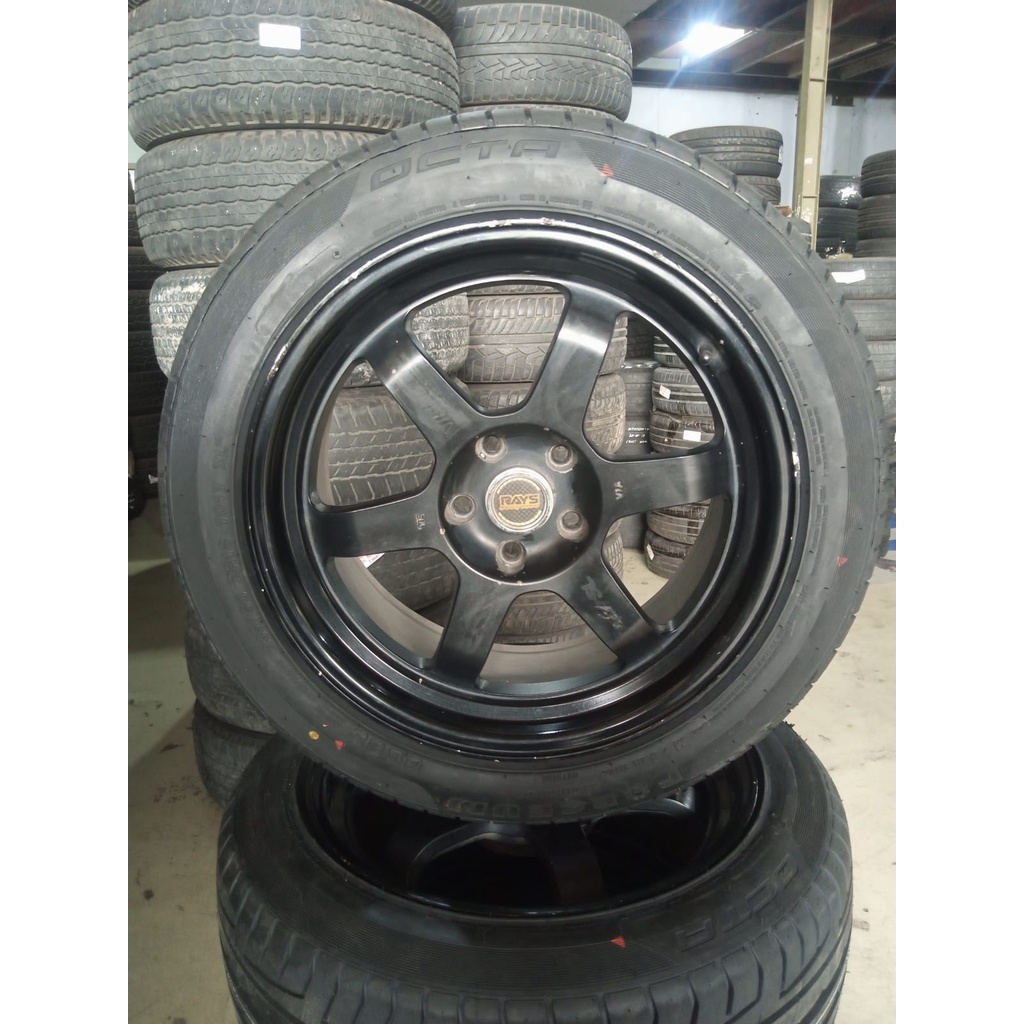 velg mobil bekas seken te37 ring 18x 85 95  lubang 5x114 bekas berkualitas second