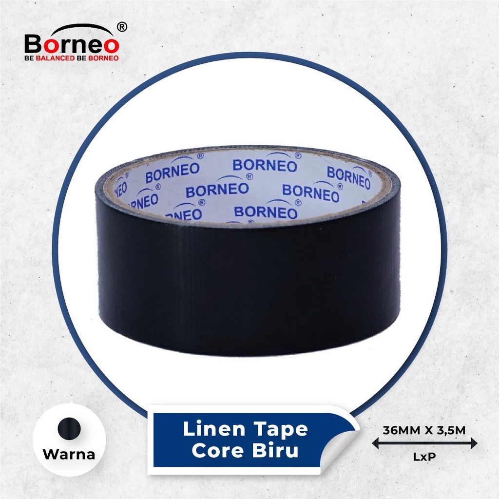 

6 ROLL - Borneo Linen Tape CB (36mm x 3,5m)