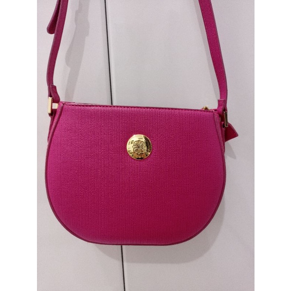 Les Catino fuschia mini sling bag