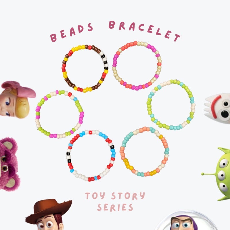 gelang manik manik | beads bracelet | gelang korea | toy story series