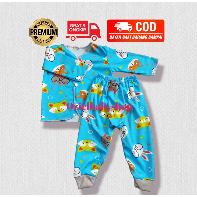 Grosir !! Stelan panjang bayi full printing motif animal SNI