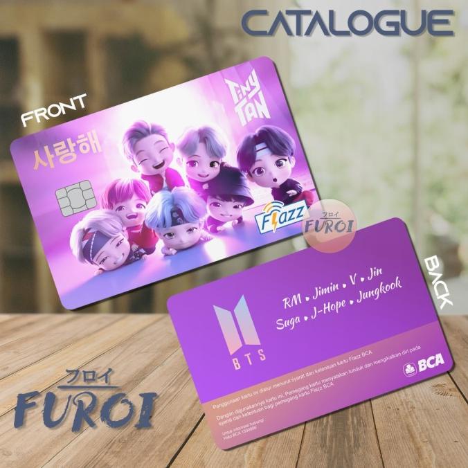 Custom Flazz BCA | Custom Emoney Mandiri | BTS Tiny Tan All Play