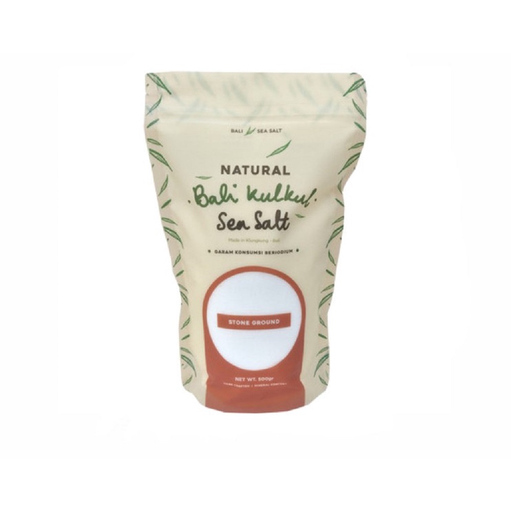 

Natural Bali Kulkul Stone Ground Sea Salt 500 Gr ( Garam Laut Halus )