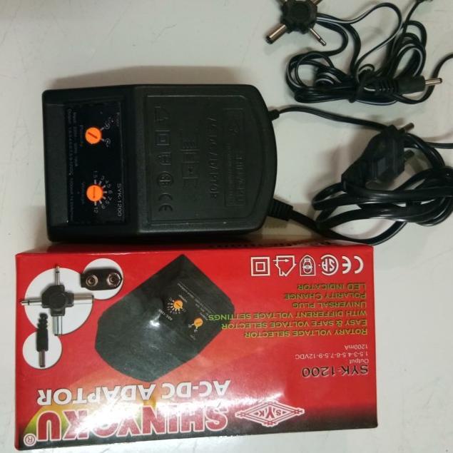 ADAPTOR AC DC SHINYOKU 1200mA SYK 1200M