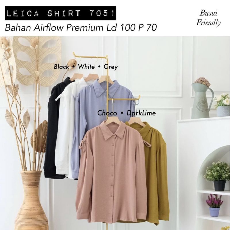 LEICA SHIRT / ATASAN WANITA / KEMEJA / BUSUI