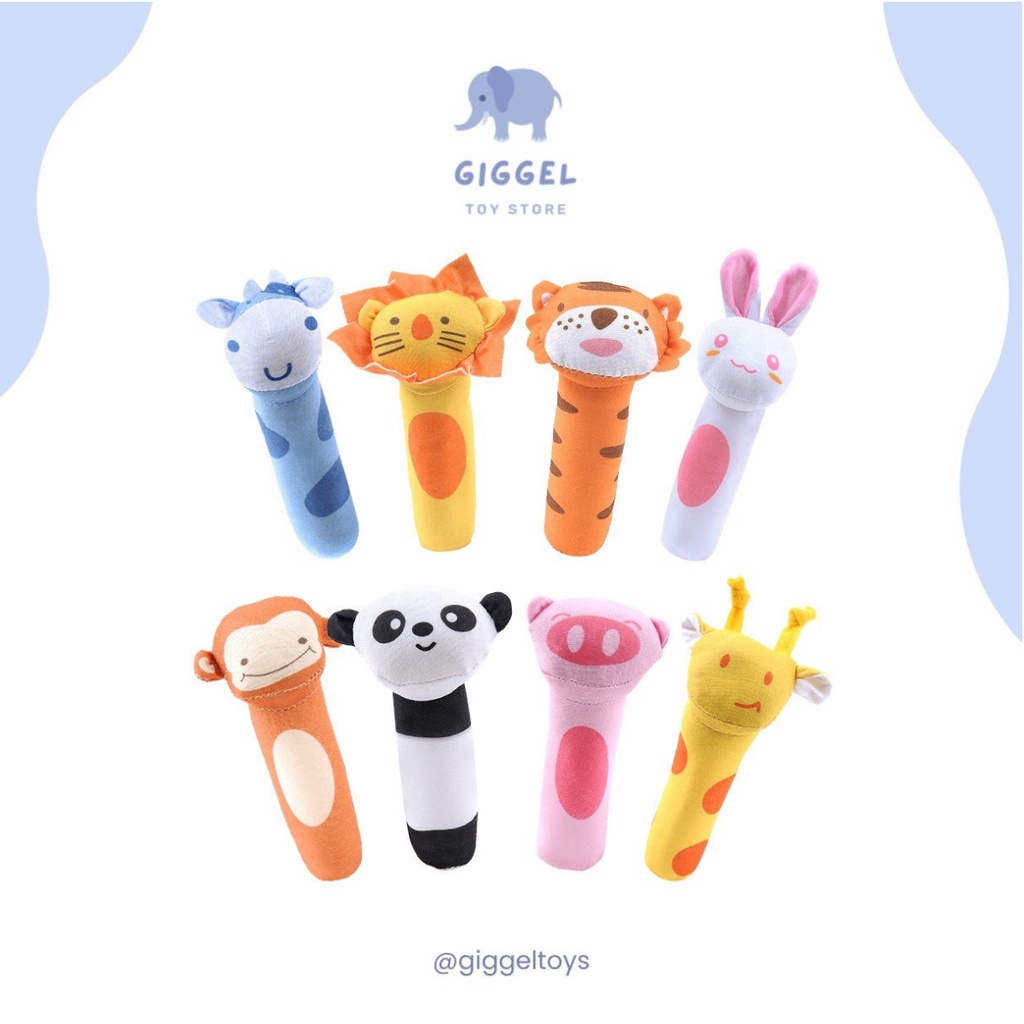 [ Giggel ] Mainan Rattle Stick / Boneka Rattle Stick / Bayi Doll Toys / Mainan Bayi Rattle Stick