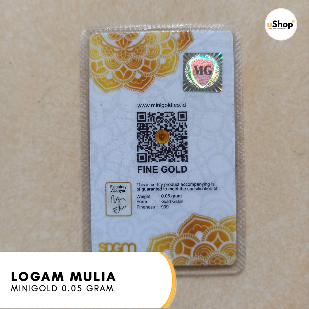 Emas Logam Mulia Minigold 0.05 gram