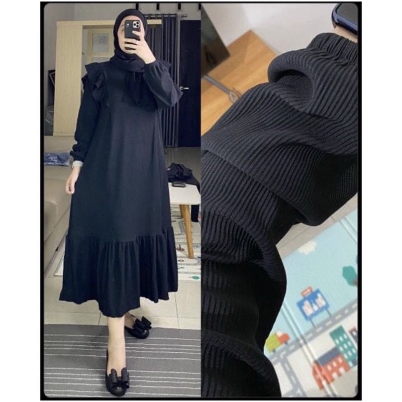 ilmira dress - dress wanita - simple elegant - pakaian wanita - bisa cod